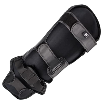 Strike Shin Instep - Boxing MMA Muay Thai Karate Training Protection - color: Black, size: Small-Medium