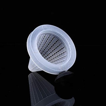 VINGVO Aquarium Nematode Feeder, Shrimp Feeding Dish Live Plastic Cone Cup Shape Basket Feeder with Suckers, Cone Feeder Cup Floating Fish Box Feeding Food Bowl, 6.5cm x 7cm