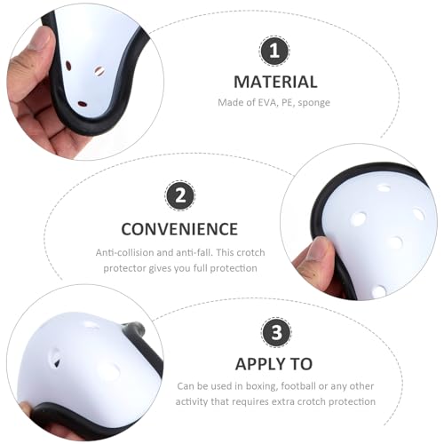 Cabilock 2Pcs Sports Groin Protector Cup Breathable Boxing Crotch Guard for Taekwondo MMA Athletic Groin Guard Protective Gear