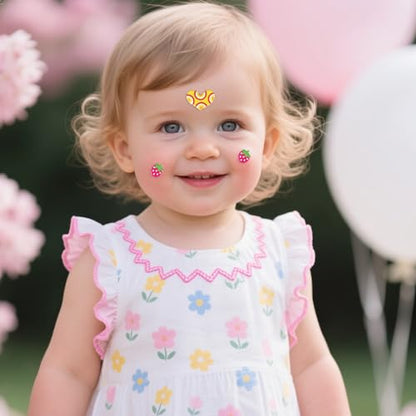 20 Sheets Puffy 3D Stickers for Kids & Toddlers, Variety Adhesive Sticker | Includes Animals Numbers Letters Fruits for Scrapbooking Journal Water Bottle DIY Craft (Girl Style) - style: Girl Style