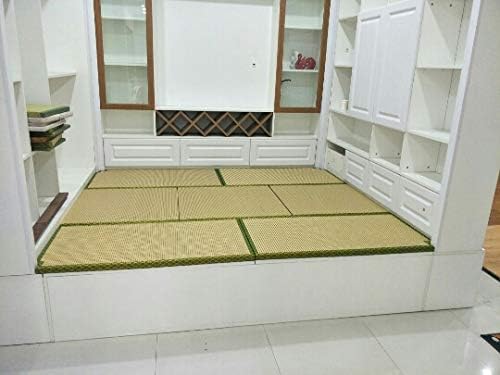 HUAWELL Japanese Traditional Interior Igusa Unit Tatami 1 Inch Thickness (Brownish Green, 70cm*70cm) - color: Brownish Green, size: 2'4" x 2'4" (Rectangular)