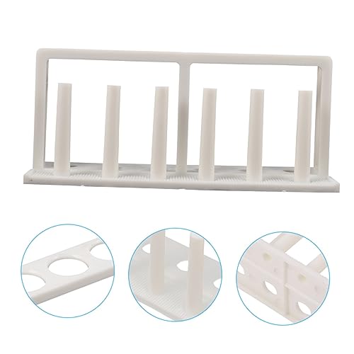 Zerodeko 3pcs Plastic Test Tube Holder Rack for Water Quality Testing Organizer - Design for School Laboratories and Aquarium Use