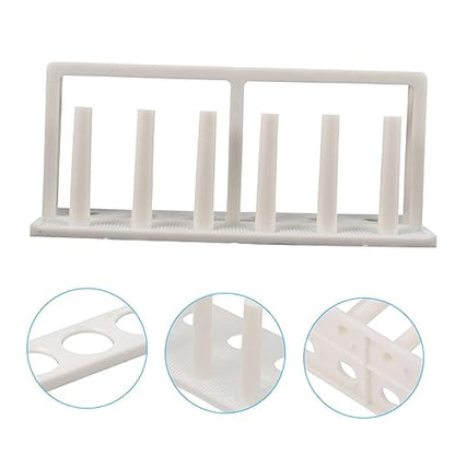 Zerodeko 3pcs Plastic Test Tube Holder Rack for Water Quality Testing Organizer - Design for School Laboratories and Aquarium Use