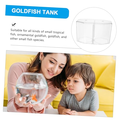 GALPADA Fish Breeding Tank with Divider Isolation Box for Betta Guppy Shrimp and Clownfish Easy to Clean and Store Design for Spawning and Nursing