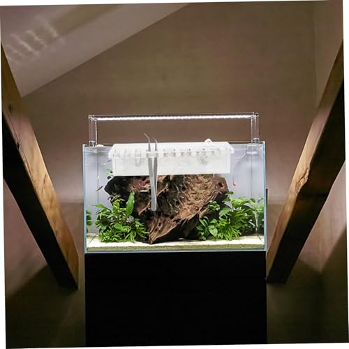 BESPORTBLE Aquarium Tool Holder Grooves for Scissors and Tweezers Wall-Mounted Organizer for Aquatic Plant Cleaning and Maintenance Compact Storage for Fish Tank Accessories