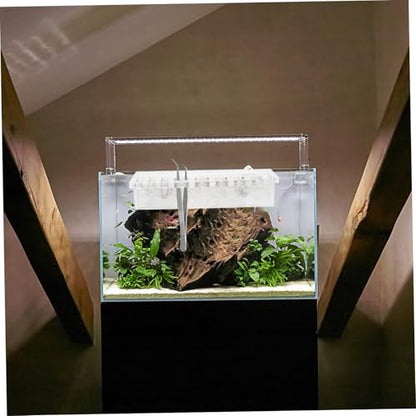 BESPORTBLE Aquarium Tool Holder Grooves for Scissors and Tweezers Wall-Mounted Organizer for Aquatic Plant Cleaning and Maintenance Compact Storage for Fish Tank Accessories
