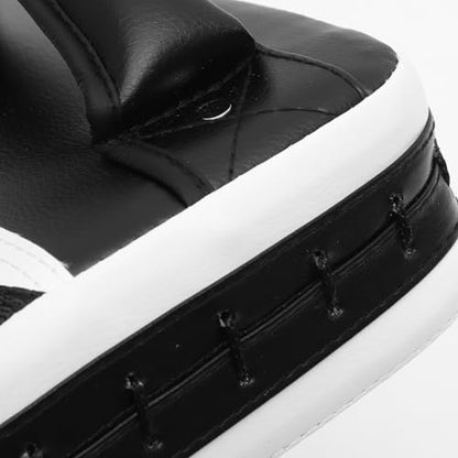 SHERCHPRY Taekwondo Kick Pads Sparring Gear for Black-White Large Handheld Kicking Targets Curved Shield for Martial Arts Training and Coaching
