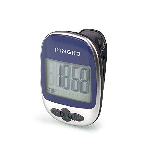 PINGKO Outdoor Multi-Function Portable Sport Pedometer Step/Distance/Calories/Counter - color: Blue