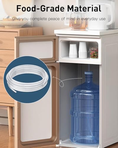 Pawfly 10 ft Food Grade Silicone Tubing, 3/8" ID x 1/2" OD, Flexible Transparent Plastic Tube, High Temp Pure Silicone Hose for Home Brewing Winemaking, Silicone Pipe, Air Hose, Aquarium Tubing - size: 10 FT, style: 3/8" ID x 1/2" OD