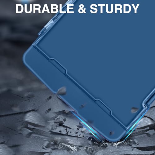 Sooez Original Clipboard with 2 Storage & Pen Holder, Heavy Duty Clip Boards 8.5x11 with Dual Storage, Clearview Dry Erase Coach Clipboard with Real Hinge, High Capacity, School & Office Supplies - color: Dark Blue