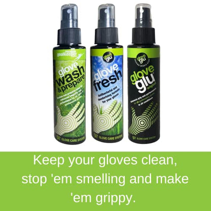 Gloveglu Glove Care Essentials System Bundles - size: 120ml (Pack of 3), style: Wash + Refresh + Revive