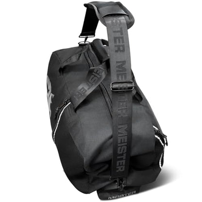 Meister Vented Convertible Duffel/Backpack Gym Bag - Ideal Carry-On | Built for athletes with dual mesh ventilation and ultra-durable construction for training, travel and everyday use - color: V2.0 Black