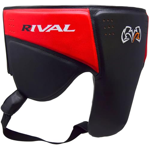 RIVAL Boxing RNFL10 360 Groin Protector with Intelli-Shock D3O Foam, Intelligently Adapts to The Intensity of Any Hit - color: Black/Red, size: Small