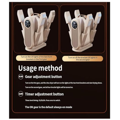 Boxing Glove Dryer 360° without dead angles, 4 times stronger wind speed Travel Boot Dryer For Ski Boots, Shoes, Gloves