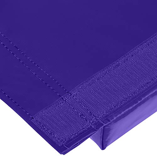 We Sell Mats Gymnastics Mat, Folding Tumbling Mat, Portable with Hook & Loop Fasteners - color: Purple / Pink, size: 4 ft x 8 ft x 2 in