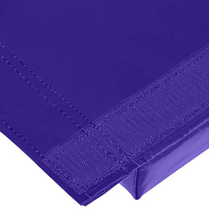 We Sell Mats Gymnastics Mat, Folding Tumbling Mat, Portable with Hook & Loop Fasteners - color: Purple / Pink, size: 4 ft x 8 ft x 2 in