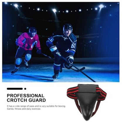 Cabilock Wear-Resistant Groin Protector Breathable Training Crotch Guard Portable Reusable Groin Guard for Taekwondo Muay Thai Boxing Sparring