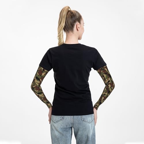 Arm Sleeves Outdoor Garden Sports Cooling Sun Sleeve for Women Men Farm - color: Golf