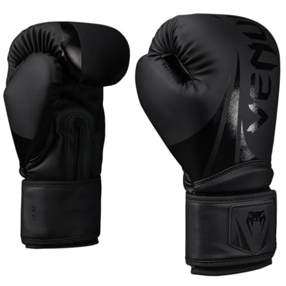 Venum Challenger Boxing Gloves - color: Black/Black, size: 12-Ounce, style: Challenger 2.5