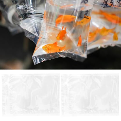 PRETYZOOM 100pcs Live Fish Transport Bags 20x27cm Sealable Oxygen Aquarium Fish Carrying Pouches and Koi Transport