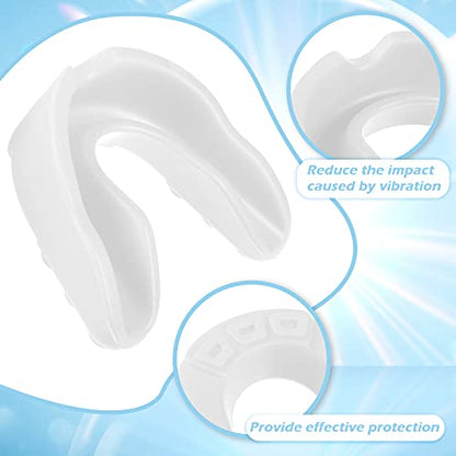 Sport Mouth Guards Gum Teeth Armor Game Guard for Boxing Basketball Football Hockey Karate Basketball Rugby Match - color: Clear White