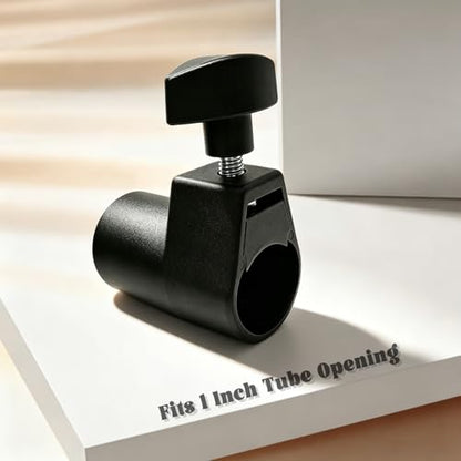 Music Stand Height Lock Adapter - Tube Fastening Connector with Anti-Loose Knob - Replacement Adjusting Component for 1 inch (2.5cm), Mic Boom Arm & Performance Equipment