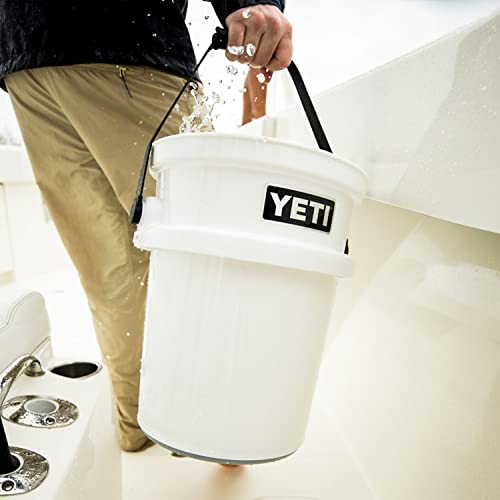 YETI Loadout 5-Gallon Bucket, Impact Resistant Fishing/Utility Bucket - color: White
