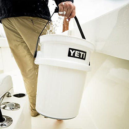 YETI Loadout 5-Gallon Bucket, Impact Resistant Fishing/Utility Bucket - color: White