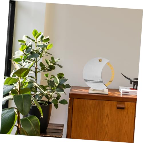Wooden Ramadan Countdown Calendar Elegant Rotating Tabletop Decoration for Eid Celebrations for Home Office and School Decor