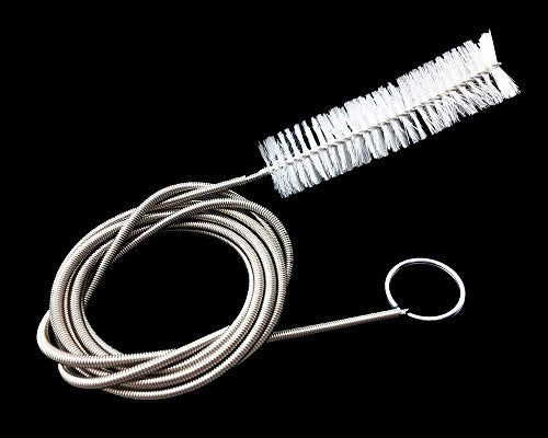 Blovess Yueton Flexible Tube Cleaning Brush, Nylon Long Brush with Loop, Hoses Bent Pipe Cleaning Brush, Bendable Tube Brush Cleaner, Aquarium Water Filter Pipe Air Tube Brush (White)