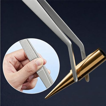 12Inch Fine-Tip Kitchen Tweezers Tongs – Extra-Long Stainless Steel Cooking Tweezers Dishwasher Safe for Grilling, Baking & Food Prep (12In Bent BBQ Tongs) - color: 12in Bent Bbq Tongs