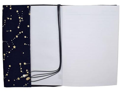 BLBMH A5 Fabric Book Cover for Paperback Journal Notebook - Velvet Blue - color: Velvet Blue, size: 8.3in