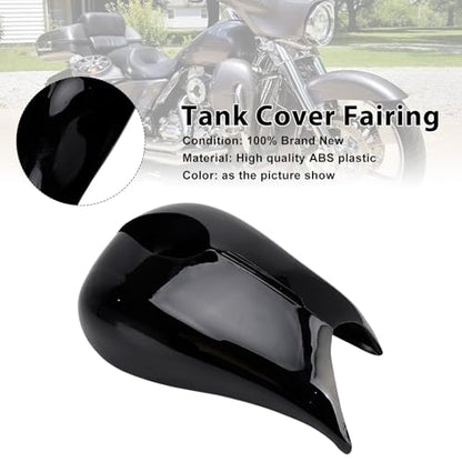 Tank Cover Fairing for Harley Street Glide Road Glide 2009-2024 - ABS Plastic Bolt-On Tank Console Overlay - Replacement for OEM 61459-09 61461-09 - Fits Touring Models with Stock Seat