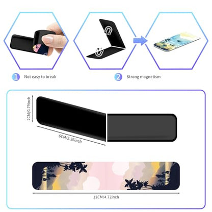 96 Pieces Magnetic Bookmarks Magnet Page Markers - Book Marks for Reading Women & Men with Storage Boxes - Cute Magnet Bookmark Clips for Reading Pleasure（Coconut Trees） - size: 96, style: Coconut Trees Style