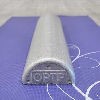 OPTP Silver AXIS Moderately Firm Foam Roller – Half-Round, Silver, 36" x 3" | Moderate density for sports medicine, physical therapy, Pilates, yoga, trigger point myofascial release, Heat-molded EPP foam - size: Silver - 36" x 3" Half-round