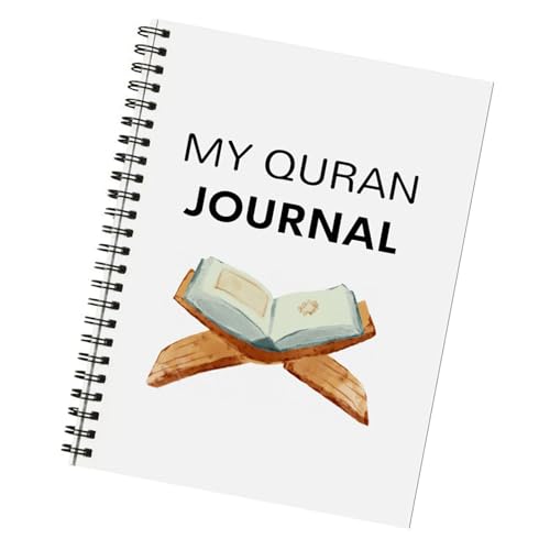 Quran Study Notebook Planner Twin Coil Binding Study Planner Quran Reading Tracking Journal for Scheduling Planning Paper Quran Journal