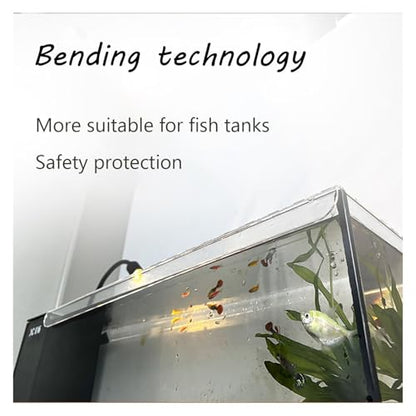 Adjustable Clear Acrylic Fish Tank Lid, Anti-Jump Aquarium Cover for Various Sizes, Cuttable Design, Perfect for Betta and Tropical Fish LxW