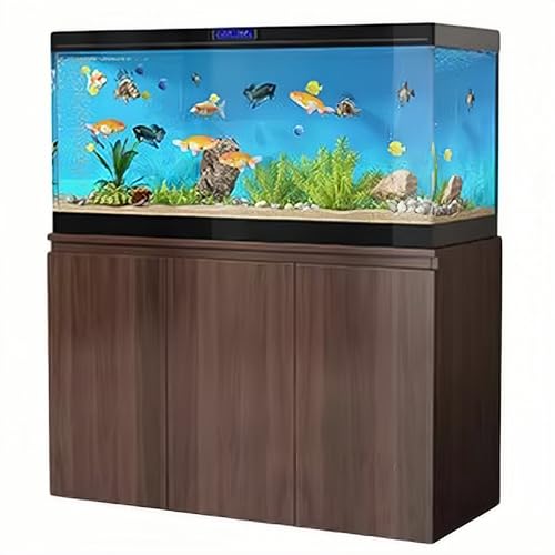 Aquarium Stand, Fish Tank Base with Shelves, Reptile Tank Stand, Height 75cm/29.5in, Two-Tiered, Storage Rack, Suitable for Living Room or Office(120x50cm/47.2x19.7in) - size: 120x50cm/47.2x19.7in