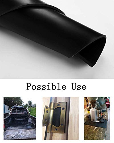 NABOWAN Solid Rubber Sheets,Strips,Rolls 1/4" (.250") Thick x 8" Wide x 8" Long (Pack of 2) Neoprene Rubber, Perfect for DIY Gasket Material, Sealing, Liner, Shield, Padding, Mat - size: 8" Wide x 8" Long, style: 1/4" (.250") Thick