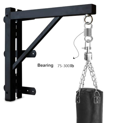 Aoneky Heavy Duty Punching Bag Spring - 300lb Capacity All-Steel Construction with Vibration Absorption, Top/Bottom Mount for 75-300lbs Boxing Bags (Safety Locked Ends)