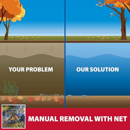 The Pond Guy Heavy Duty Telescopic Fish & Utility Net Combo | Adjustable aluminum pole and mesh netting are ideal for water garden maintenance and fishing equipment needs