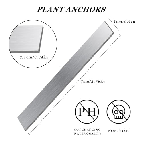 Aquarium Plant Weights, Plant Anchors, 30Pcs Aquarium Plant Anchors, Plant Weights Anchors for Live Plants, Plant Weights Stops Plants from Floating in The Aquarium.