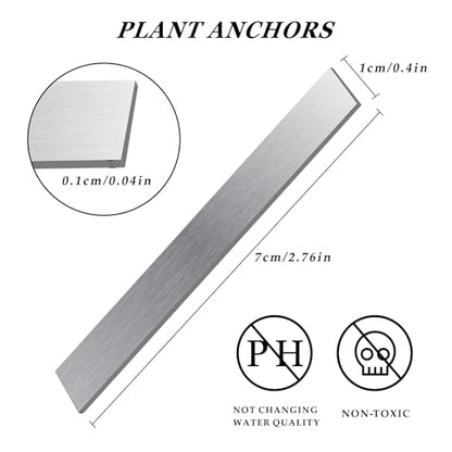 Aquarium Plant Weights, Plant Anchors, 30Pcs Aquarium Plant Anchors, Plant Weights Anchors for Live Plants, Plant Weights Stops Plants from Floating in The Aquarium.