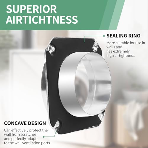 DVC-180 Magnetic Dryer Vent Coupling Connector Kit Easy to Clean Quick Connector Including a 3.3ft 4" Duct and two Clamps
