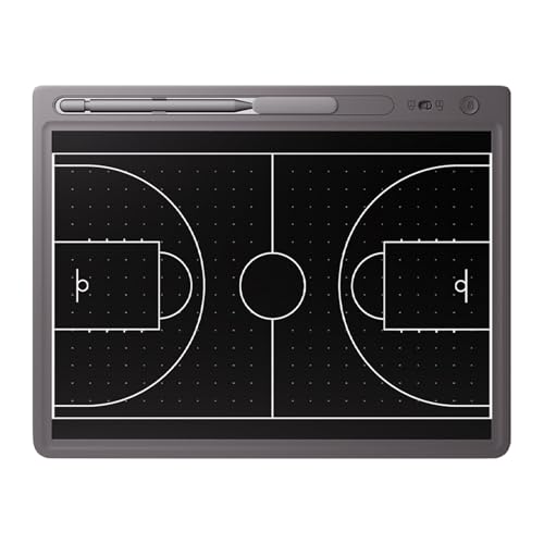 LCD Basketball Coaching Board, Electronic Basketball Tactical Board for Training Teaching Competition Command(20 inches) - size: 20 inches