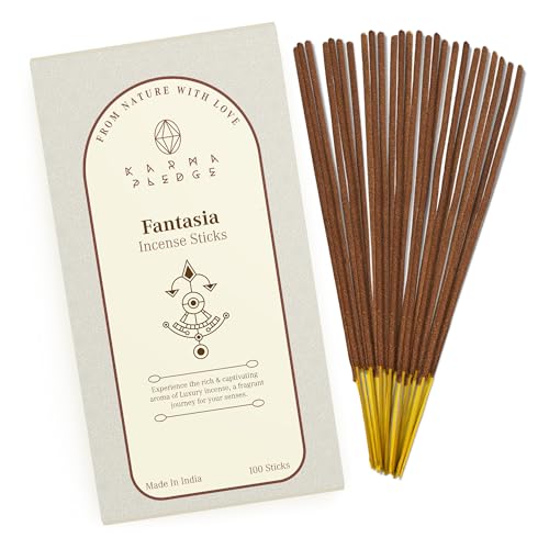 KarmaPledge Fantasia Incense Sticks, Burn Time 45-60 Min, 100 Sticks - color: Fantasia