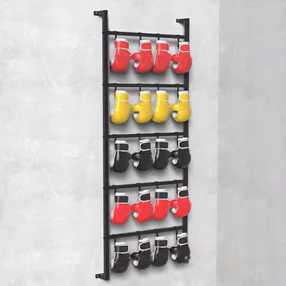 Commercial Retail Display Rack, Large Boxing Glove Dryer for Boxing Gym/Fitness Studio/Training Classroom, Black Powder Coated Storage Rack with Metal Hook,75x170cm/29.5x66.9 - size: 75x170cm/29.5x66.9