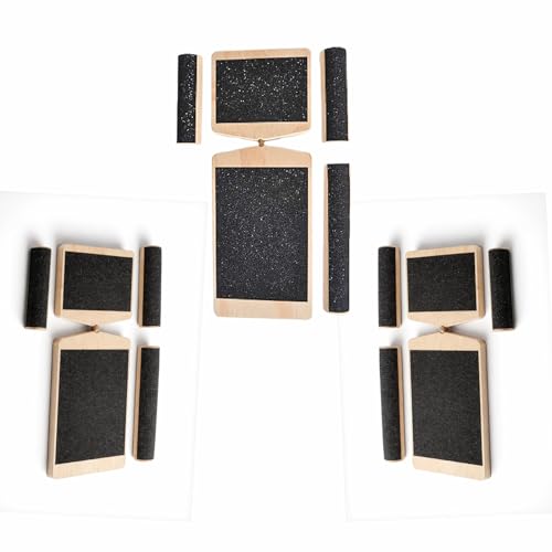 Axis Board Ankle Balance Board, Foot and Ankle Strengthener with 3 Adjustable Difficulty Levels, Single Leg Balance Trainer, Anti-Slip Plywood Platform