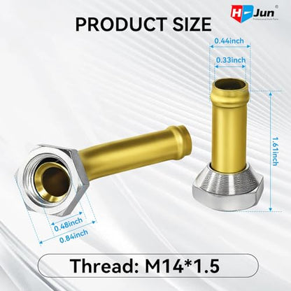 Transmission Cooler Line Connector for Toyota Tacoma 1995-2004 | M14x1.5 Male Thread Oil Cooler Tube Connector, Direct Replacement