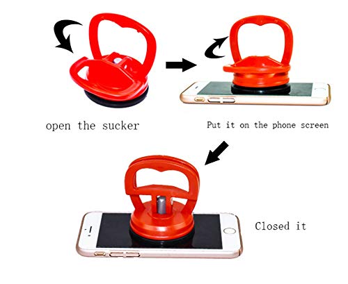 Screen repair tool 9-piece set, heavy-duty suction cup, pry tool, suitable for iPhone, iPad, iMac, MacBook, tablet, laptop, Samsung and other LCD screen opening tools